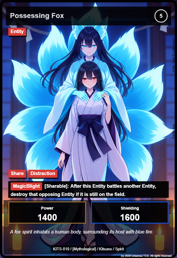 Possessing Fox card