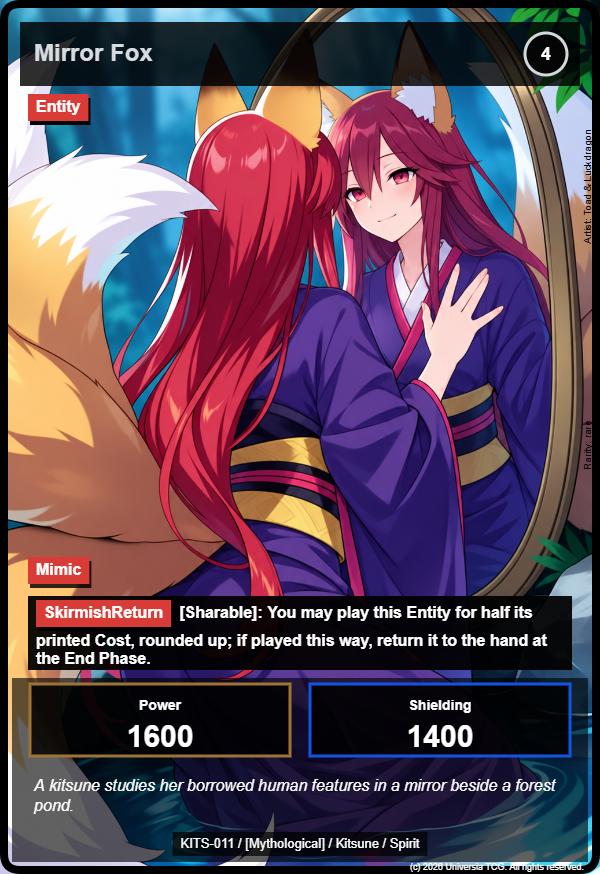 Mirror Fox card