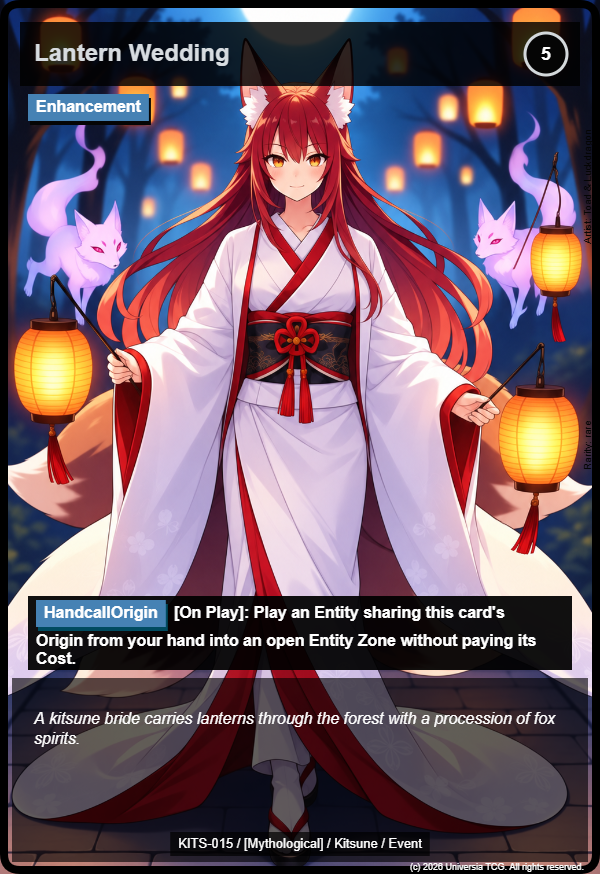 Lantern Wedding card