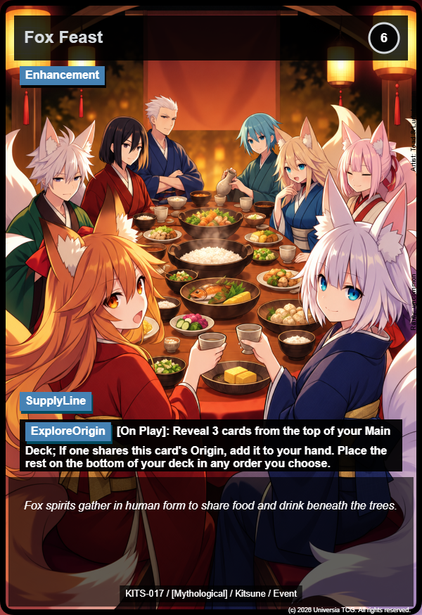 Fox Feast card
