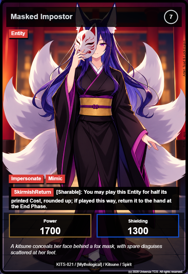 Masked Impostor card