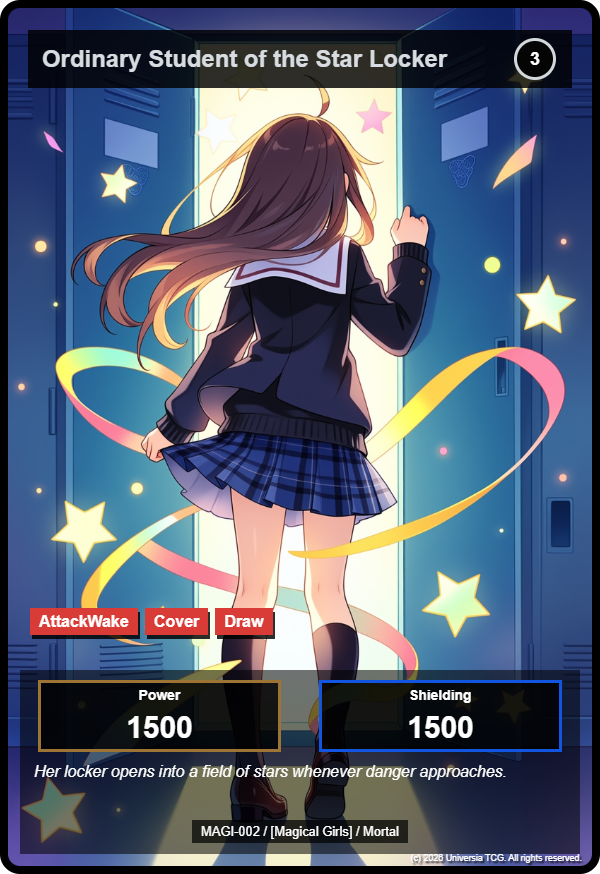 Ordinary Student of the Star Locker card