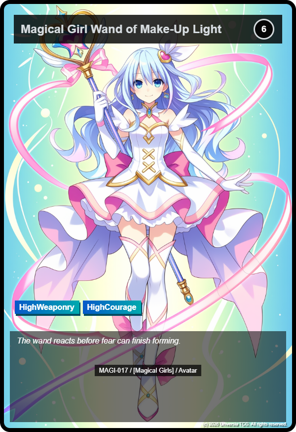 Magical Girl Wand of Make-Up Light card