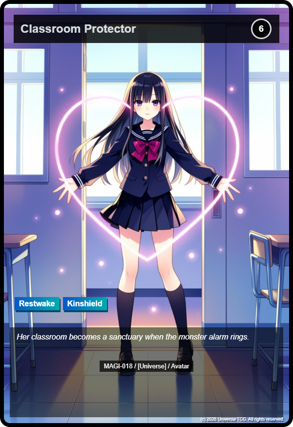 Classroom Protector card