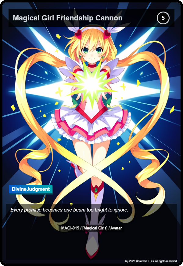 Magical Girl Friendship Cannon card