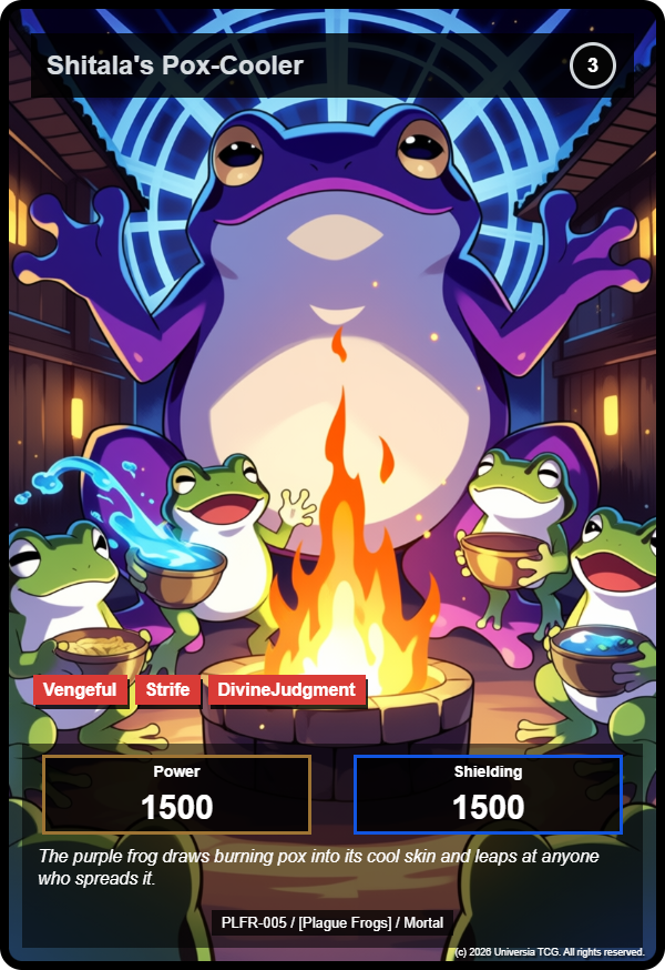 Shitala's Pox-Cooler card