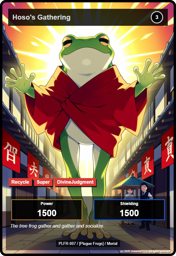 Hoso's Gathering card