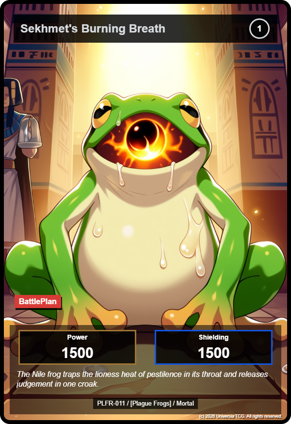 Sekhmet's Burning Breath card