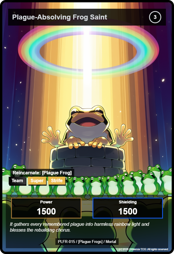 Plague-Absolving Frog Saint card
