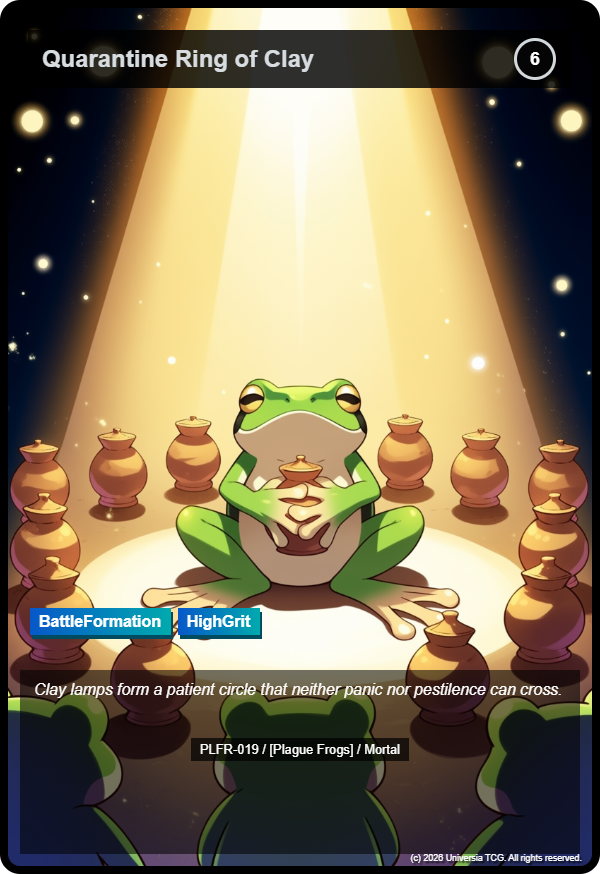 Quarantine Ring of Clay card