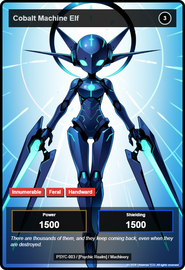 Cobalt Machine Elf card
