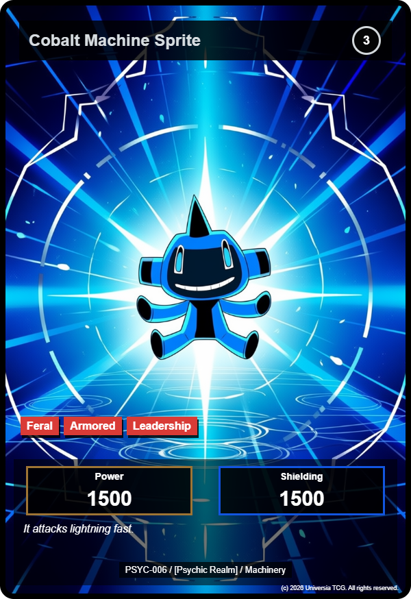 Cobalt Machine Sprite card