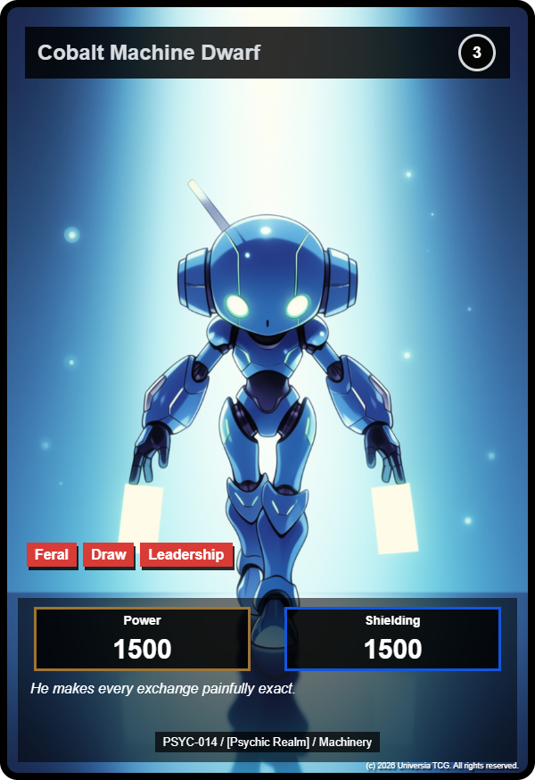 Cobalt Machine Dwarf card