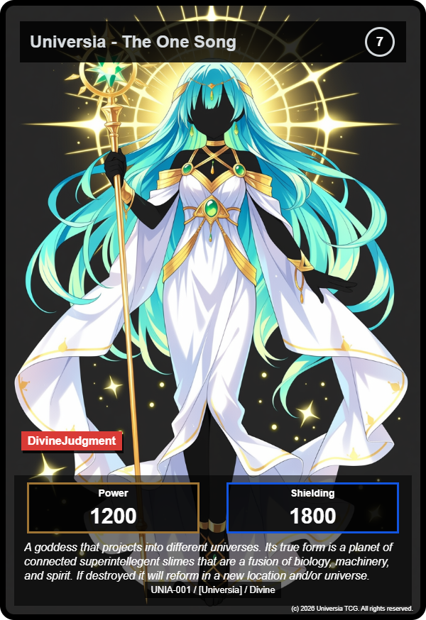 Universia - The One Song card