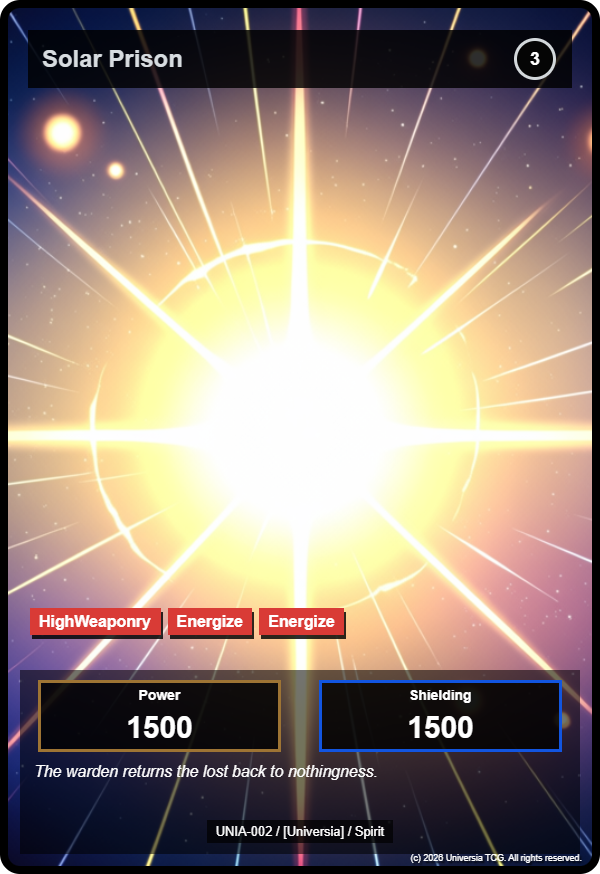 Solar Prison card