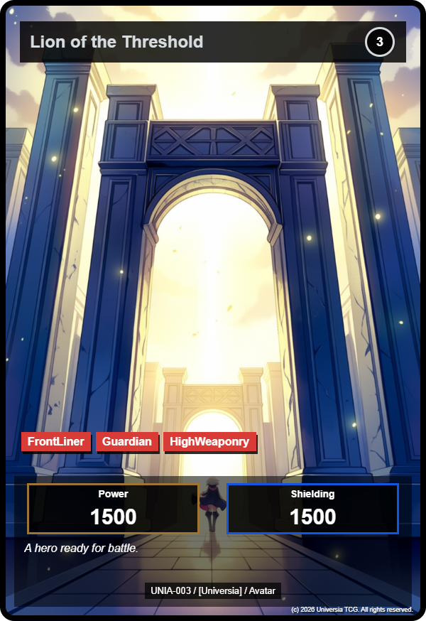 Lion of the Threshold card