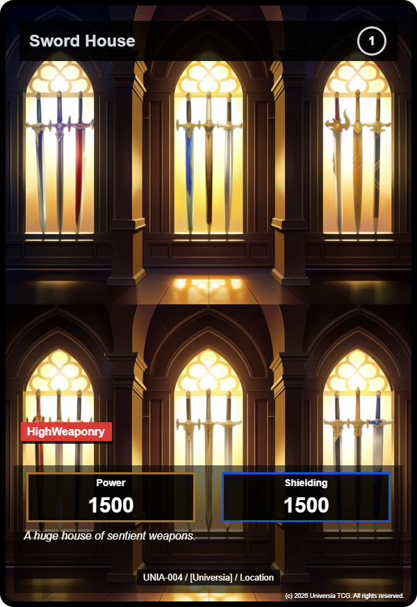 Sword House card
