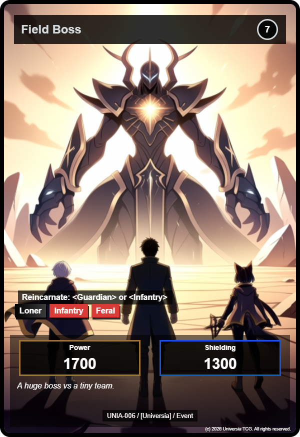 Field Boss card