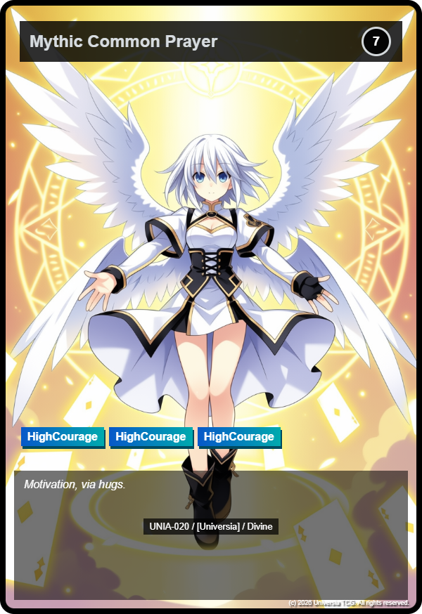Mythic Common Prayer card