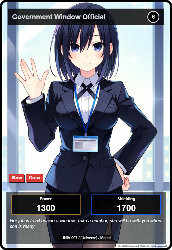 Government Window Official card