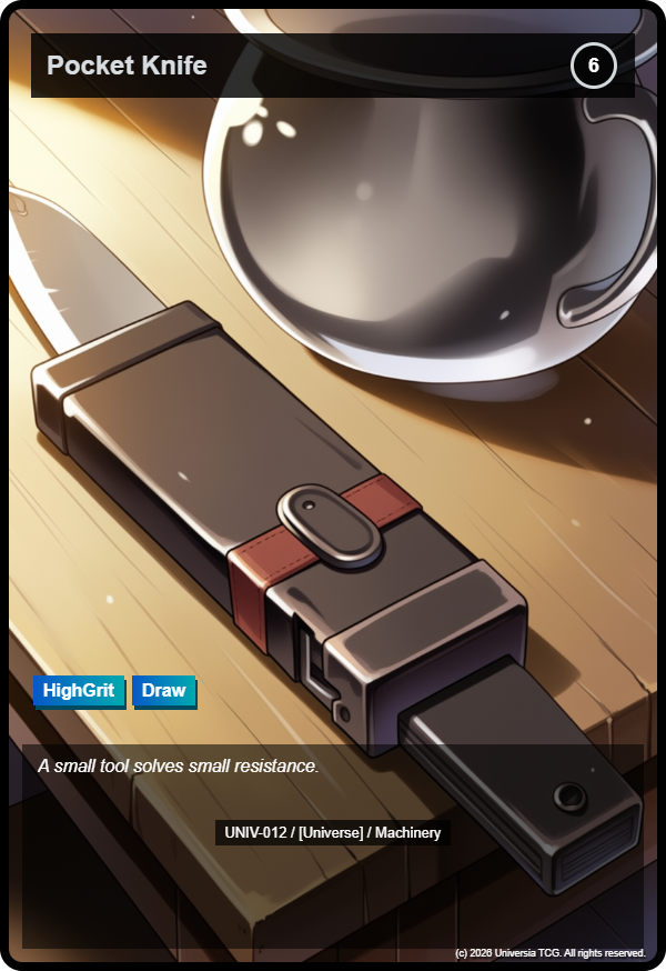 Pocket Knife card