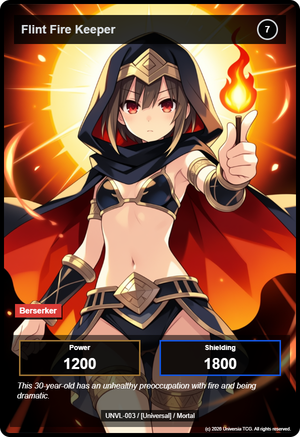 Flint Fire Keeper card
