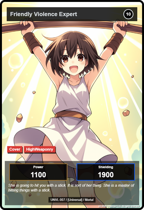 Friendly Violence Expert card