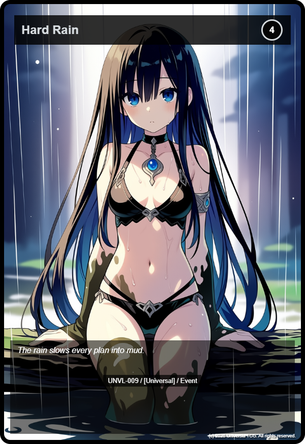 Hard Rain card