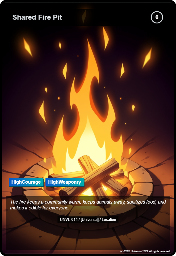 Shared Fire Pit card
