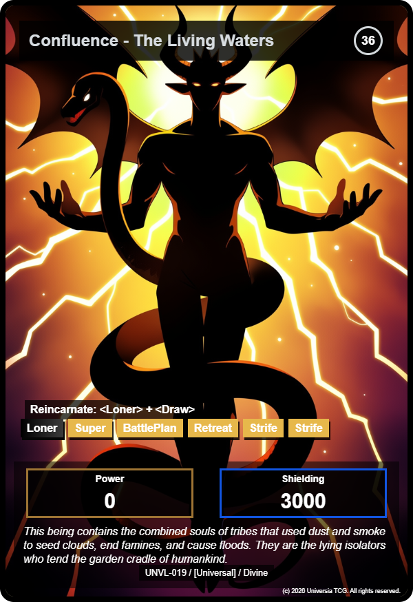 Confluence - The Living Waters card