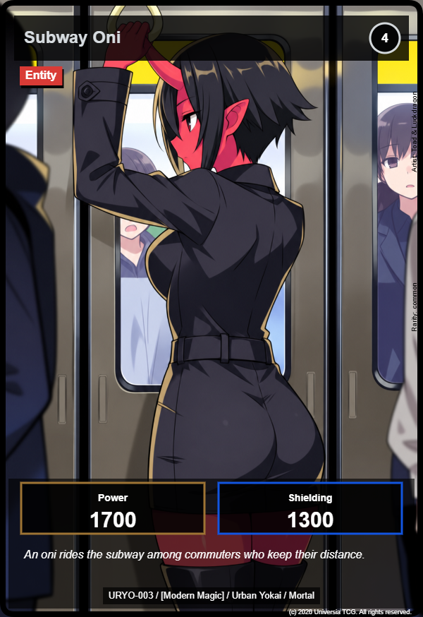 Subway Oni card