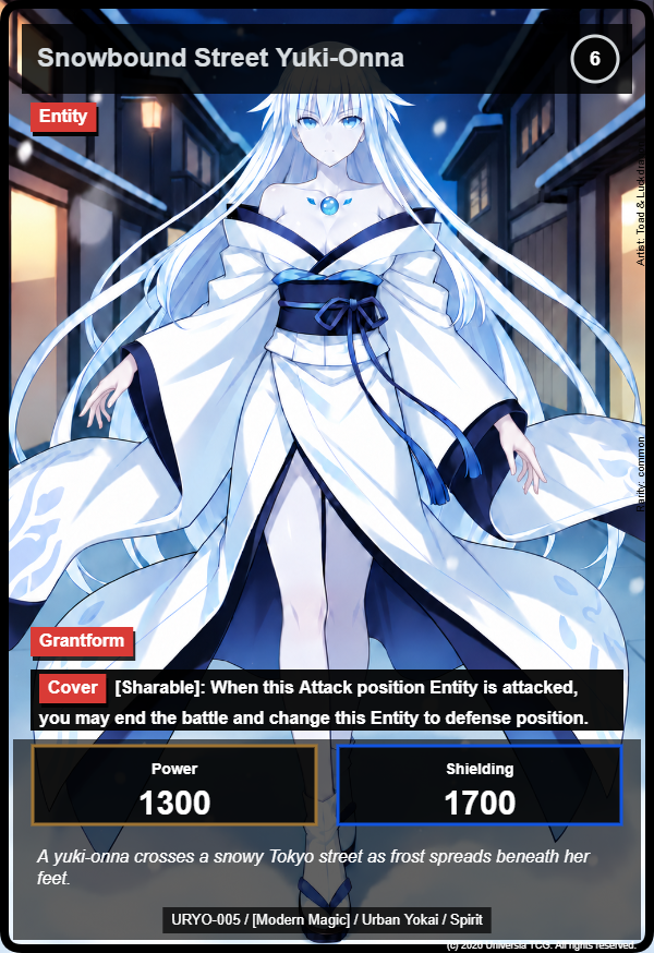 Snowbound Street Yuki-Onna card