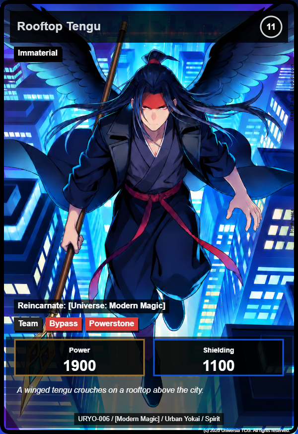 Rooftop Tengu card