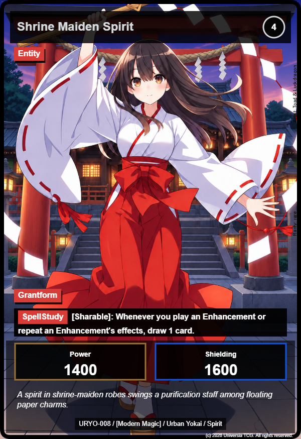 Shrine Maiden Spirit card