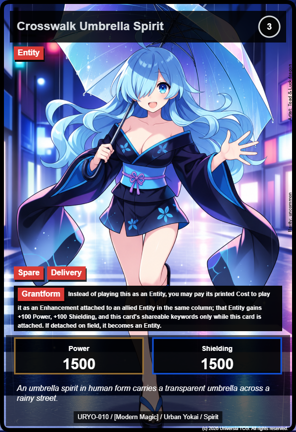 Crosswalk Umbrella Spirit card