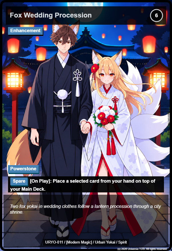 Fox Wedding Procession card