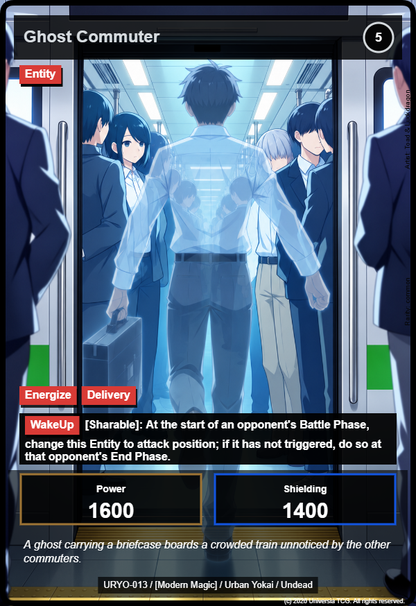 Ghost Commuter card