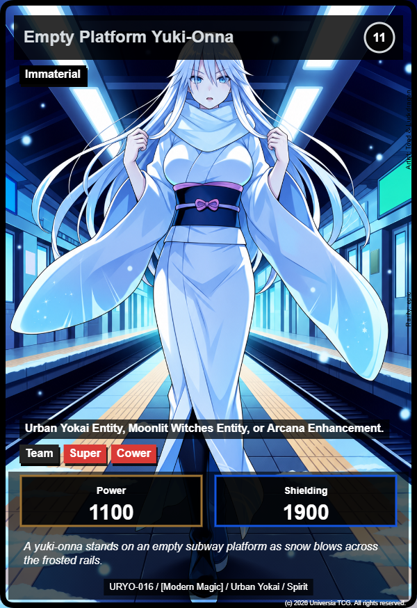 Empty Platform Yuki-Onna card