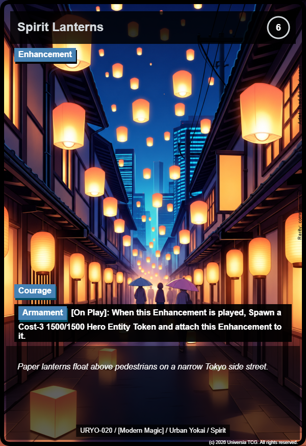 Spirit Lanterns card