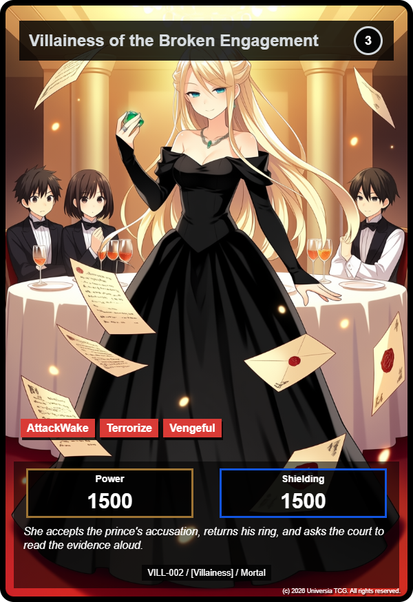 Villainess of the Broken Engagement card