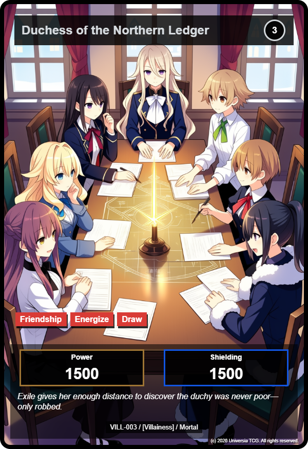 Duchess of the Northern Ledger card