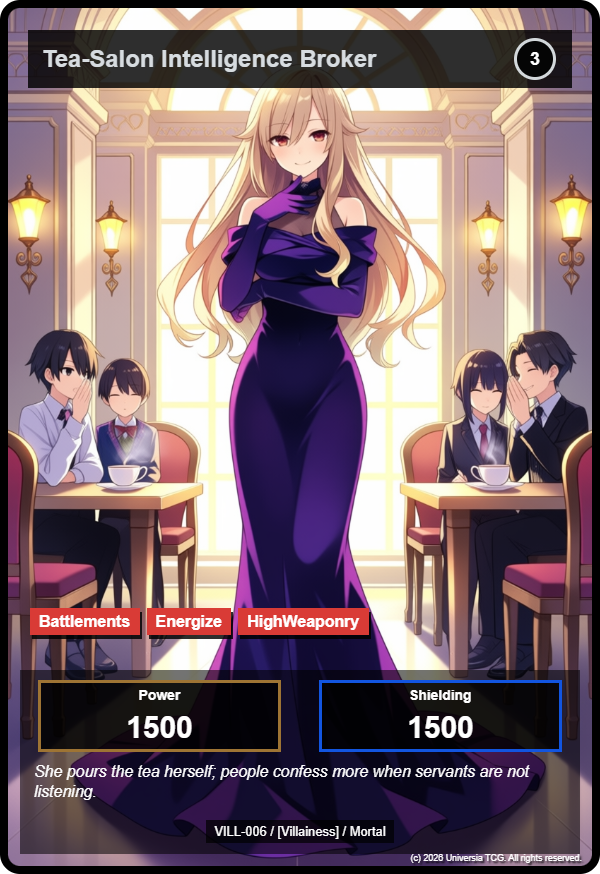 Tea-Salon Intelligence Broker card