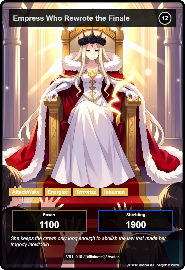 Empress Who Rewrote the Finale card