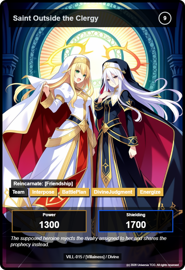 Saint Outside the Clergy card