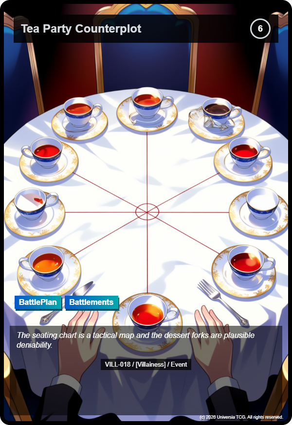 Tea Party Counterplot card