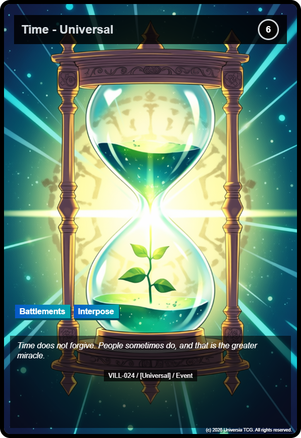 Time - Universal card